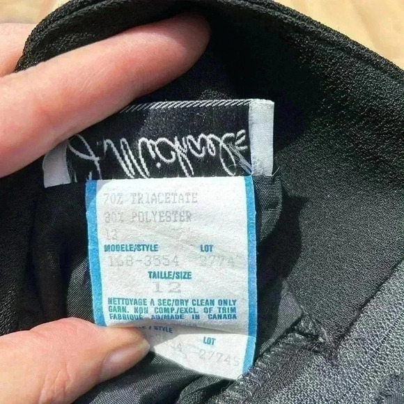 Vintage J  Michaels Black Maxi Skirt - Picture 13 of 14